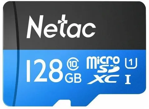 Карта памяти 128Gb microSDHC Netac Class 10 UHS-I U1 (NT02P500STN-128G-S)