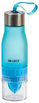 Бутылка для воды Bradex Light Blue с соковыжималкой 600мл