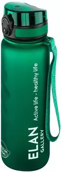 Бутылка Elan Gallery Style Matte для воды темно-зеленая 1л