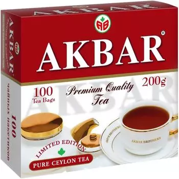Чай черный Akbar 100 Years байховый 100*2гс доставкой!