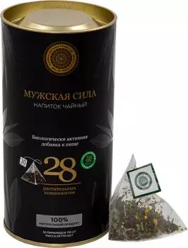 Чай черный Фабрика Здоровых Продуктов Мужская Сила 30*2г