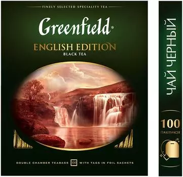 Чай черный Greenfield English Edition 100*2гс доставкой!