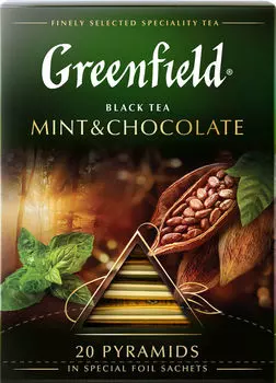 Чай черный Greenfield Mint&amp;Chocolate 20*1.8г