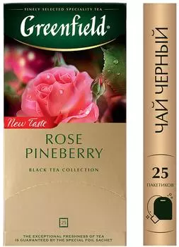 Чай черный Greenfield Rose Pinberry 25*1.5гс доставкой!