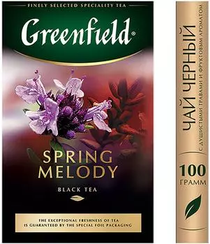 Чай черный Greenfield Spring Melody 100гс доставкой!