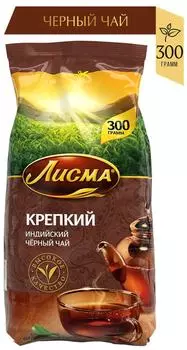Чай черный Лисма Крепкий 300г - Vprok.ru Перекрёсток