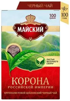 Чай черный Майский Корона Российской Империи 100г