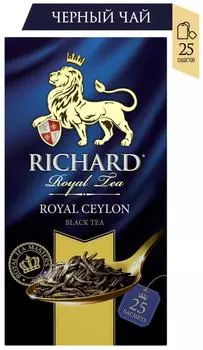 Чай черный Richard Royal Ceylon 25*2г. Закажите онлайн!