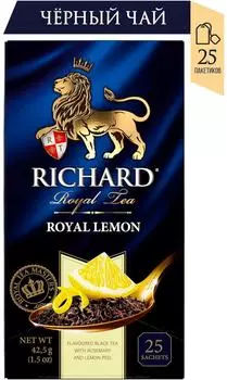 Чай черный Richard Royal Lemon 25*1.7г. Закажите онлайн!