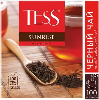 Чай черный Tess Sunrise 100*1.8г - Vprok.ru Перекрёсток