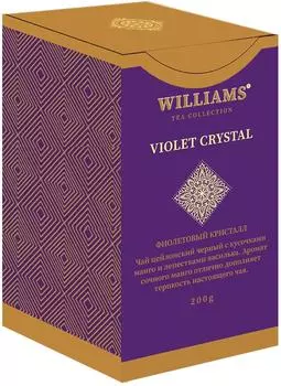 Чай черный Williams Violet Crystal с лепестками василька и кусочками манго 200г