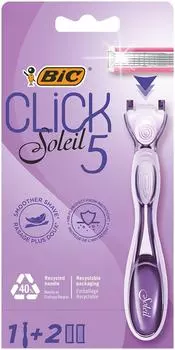 Бритвенный станок Bic Click 5 Soleil с 2 сменными кассетами