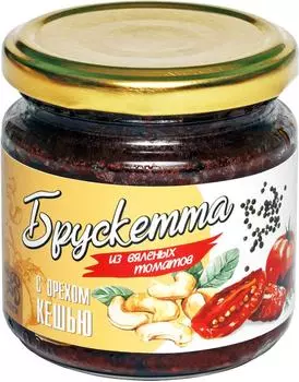 Брускетта Ecofood из вяленых томатов с орехом кешью 190г