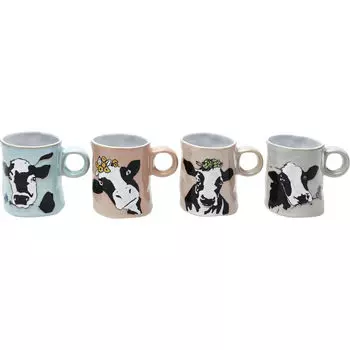 Кружка cow в ассортименте (kare) мультиколор 11x8x11 см.