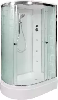 Душевая кабина 120x80x220 см Deto EM2712RGM матовое с прозрачным узором