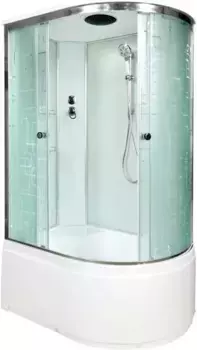 Душевая кабина 110x80x220 см Deto EM4511L матовое с прозрачным узором