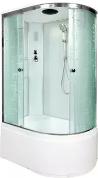 Душевая кабина 110x80x220 см Deto EM4511LEL матовое с прозрачным узором