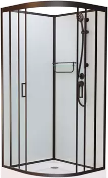 Душевая кабина 80x80x215 см Frank F408 Black 800004 прозрачное