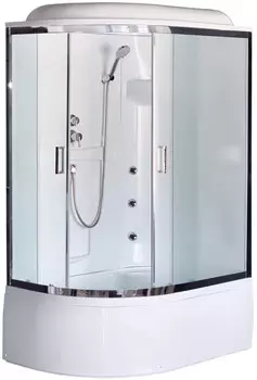 Душевая кабина 120x80x217 см Royal Bath RB8120BK2-M-CH-R матовое