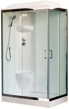 Душевая кабина 120x80x217 см Royal Bath RB8120HP6-WT-CH-L прозрачное