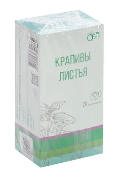 Крапивы листья Ovie, 1,5 г, 20 шт, сырье растительное