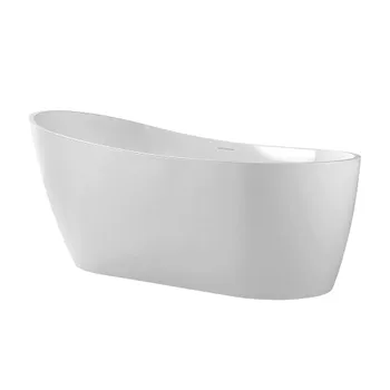 Ванна акриловая Abber 130х70 см отдельностоящая с ножками (AB9353-1.3)