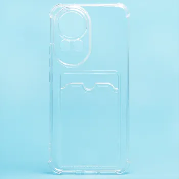 Чехол-накладка Activ SC276 с картхолдером для смартфона Huawei Nova 13, силикон, прозрачный (238479)