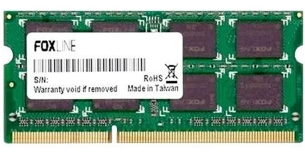 Память DDR4 SODIMM 8Gb, 3200MHz, CL22, Foxline (FL3200D4S22-8GSE) Retail