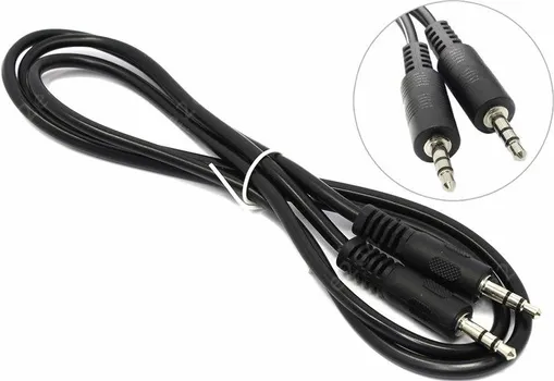 Кабель соединительный 5bites Jack 3.5-Jack 3.5, 1м, черный (AC35J-010M)