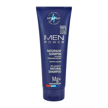 Шампунь для волос 4ORGANIC MEN POWER мужской против перхоти 250 мл