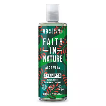 Шампунь для волос FAITH IN NATURE увлажняющий с соком алоэ веры для нормальных и сухих волос 400 мл