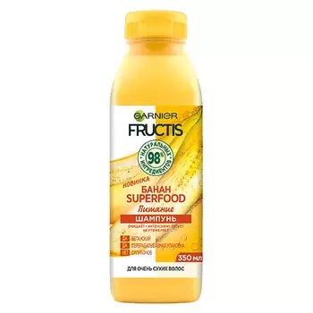 Шампунь для волос GARNIER FRUCTIS SUPERFOOD Банан питание 350 мл