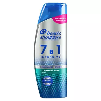 Шампунь для волос HEAD &amp; SHOULDERS 7В1 INTENSIVE освежающий эффект с мятой против перхоти 270 мл