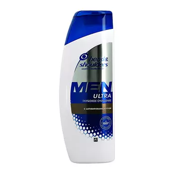 Шампунь для волос HEAD &amp; SHOULDERS MEN ULTRA Глубокое очищение с активированным углем против перхоти 180 мл