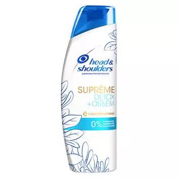 Шампунь для волос HEAD &amp; SHOULDERS SUPREME DETOX+ ОБЪЕМ с маслом арганы против перхоти 300 мл