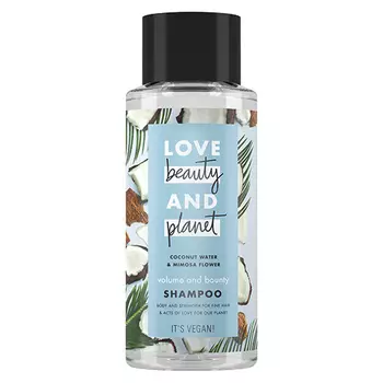 Шампунь для волос LOVE BEAUTY AND PLANET COCONUT WATER &amp; MIMOSA FLOWER Объем и щедрость с кокосовой водой и цветами мимозы 400 мл