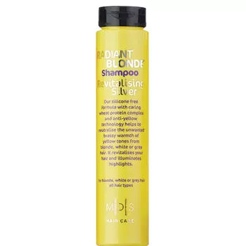 Шампунь для волос MADES RADIANT BLONDE REVITALISING SILVER Усилитель блонд нейтрализует желтизну 250 мл