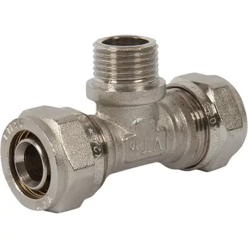 Тройник комбинированный Valtec 20x1/2"x20 мм НР латунь VTM.333