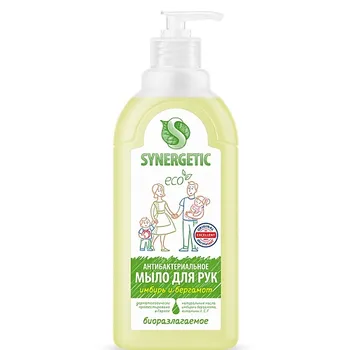 SYNERGETIC Увлажняющее жидкое мыло "Имбирь и бергамот" 500.0