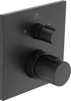 Смеситель для ванны с душем термостатический Ideal Standard Ceratherm черный матовый