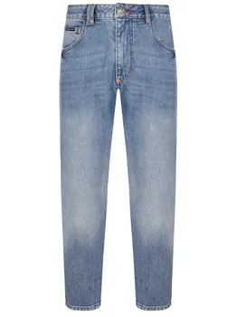 Джинсы хлопковые Straight Cut PHILIPP PLEIN