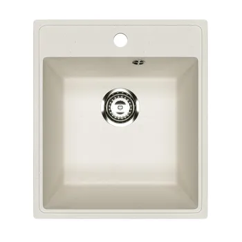 мойкa Mixline ML-GMU02 УЛЬТРА прямоугольная 425х485х175мм искуственный камень белая