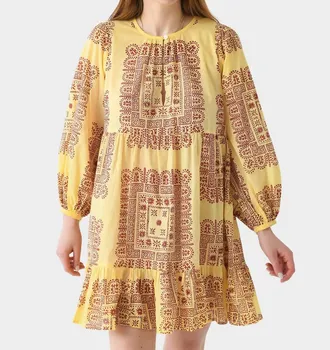 Мини-платье Nalii желтого цвета Antik Batik