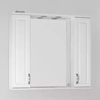 Зеркало-шкаф Style Line Олеандр-2 90/С Люкс, белый