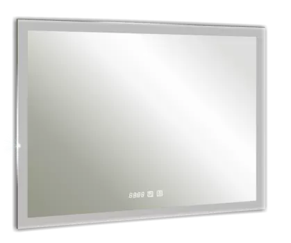 Зеркало Silver mirrors Гуверт LED-00002369 80x100 с часами