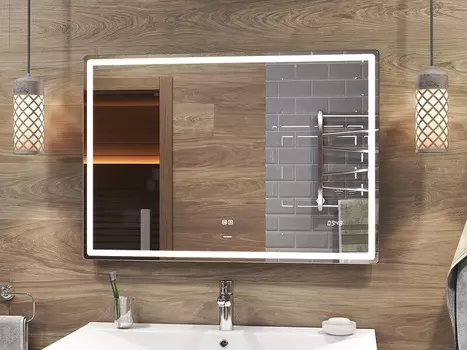 Зеркало Vigo Geometry Luxe 100 с подсветкой и сенсорным выключателем