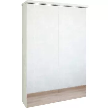Зеркало-шкаф Sanflor Чикаго 60 дуб крафт белый