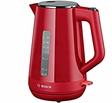 Чайник электрический Bosch TWK1M124 1.7л. 2.4 кВт, пластик, красный (TWK1M124)