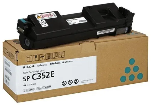 Картридж лазерный Ricoh SP C352E/408216, голубой, 6000 страниц, оригинальный для Ricoh SPC352