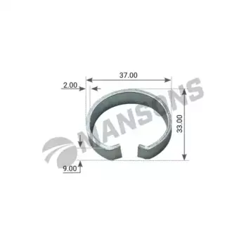 кольцо пальца торм колодки! стопорн. 32.5x33x10\ BPW ECO H/R SN42, KH/KR SN36 SPR0045 MANSONS